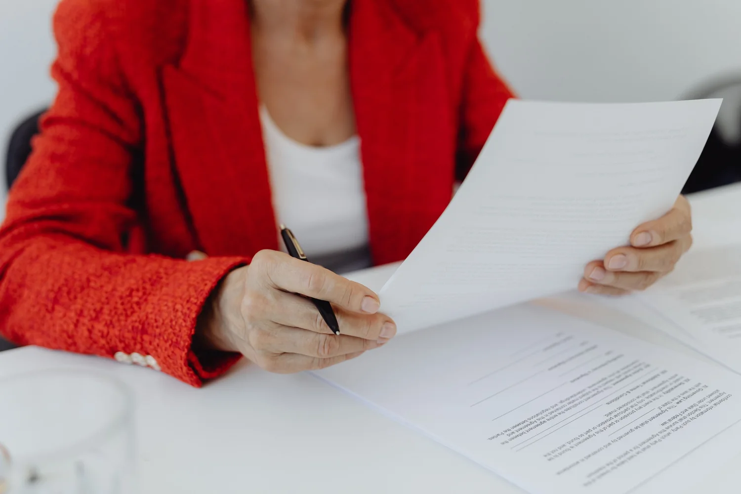 Reading an employment document through before authorising anyone to act