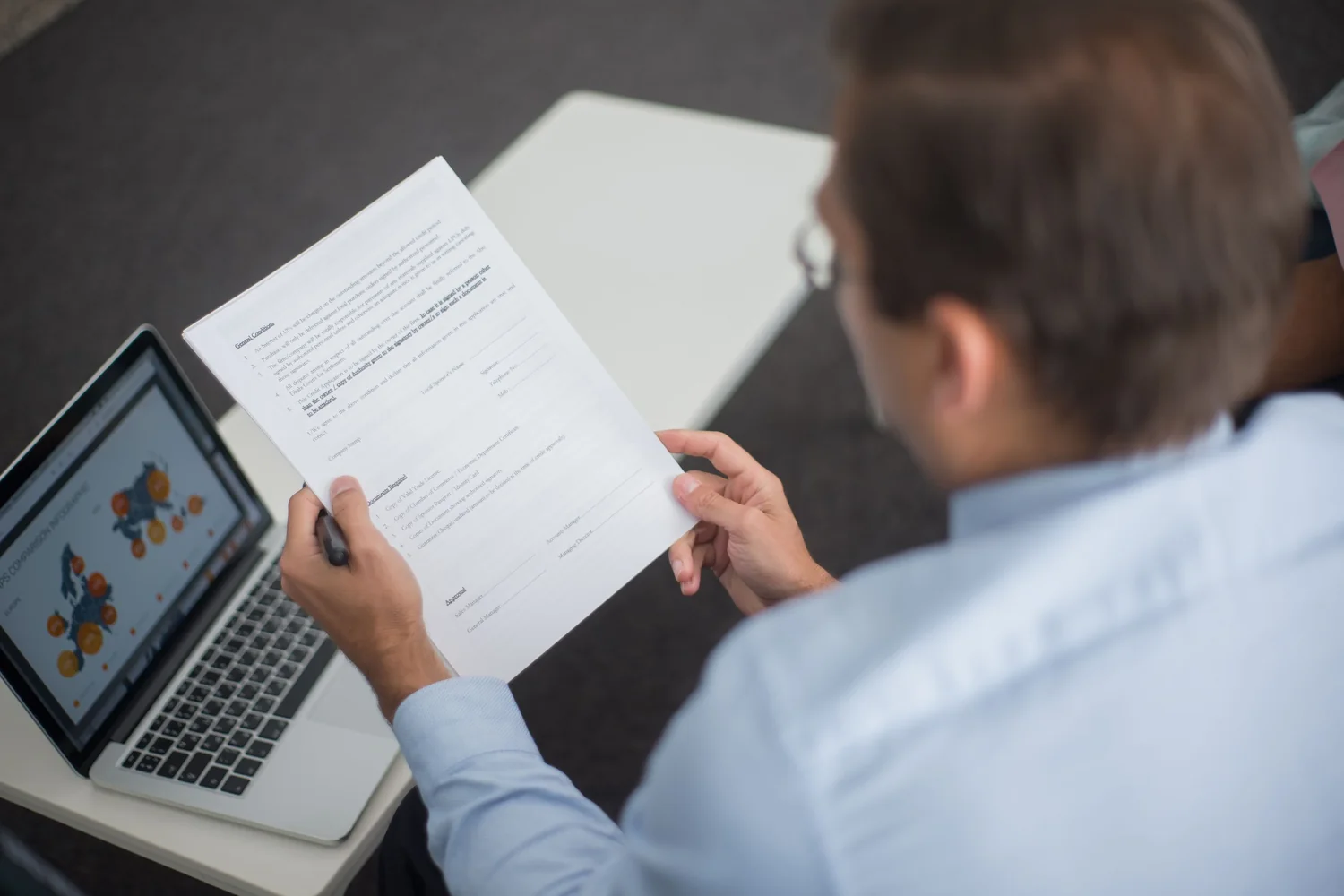 Reviewing a finance agreement before a power of attorney is drafted for the vehicle