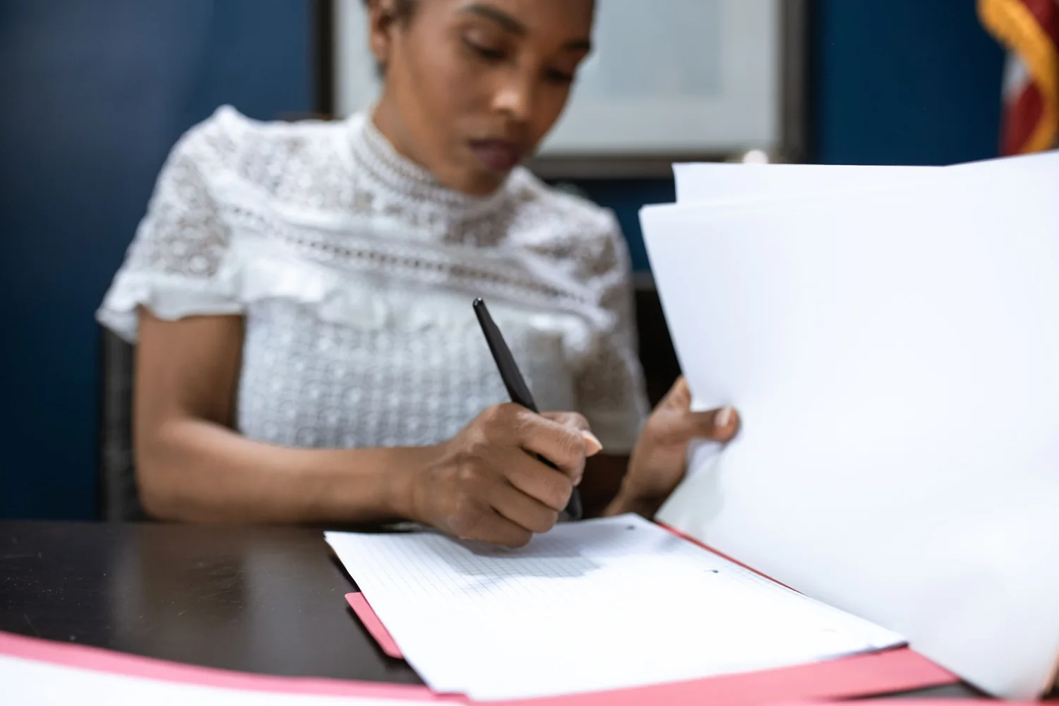 Checking a document over before it is presented for attestation